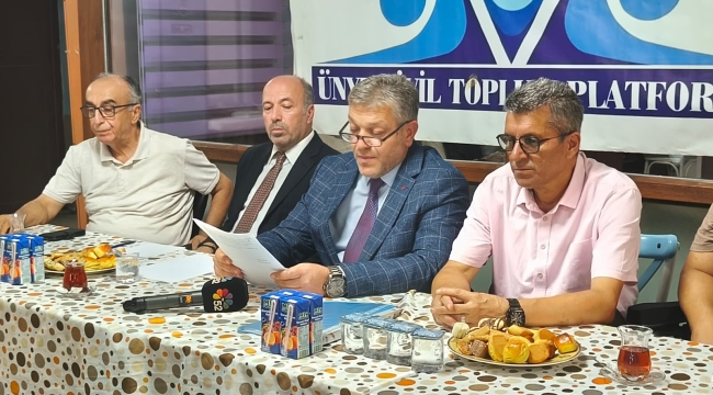 ÜSTP: "Ünye Yalı Projesi Çoğunluğun Ortak Paydasıdır"