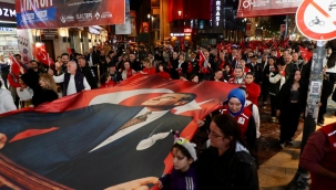 102. Yıl Cumhuriyet Yürüyüşü Yapıldı 