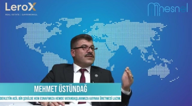 Başkan Üstündağ: "Modern Sanayi Sitesi Acilen Yapılmalı!"