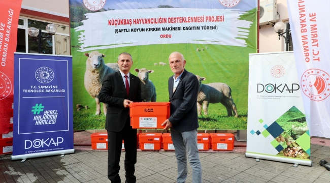 Koyun Yetiştiricilerine Şaftlı Kırkım Makinesi Dağıtımı Yapıldı