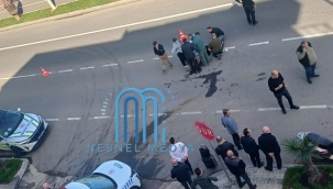 Motosikletten Düşen Kadın Yaralandı