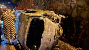 Önce Takla Attı, Sonra Yandı