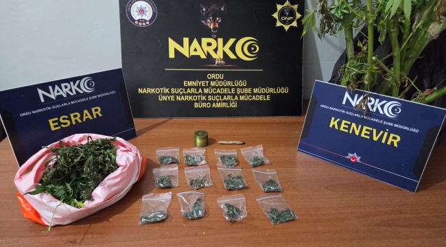 Ordu'da Uyuşturucu İle Mücadele Sürüyor: 15 Operasyon, 15 Gözaltı