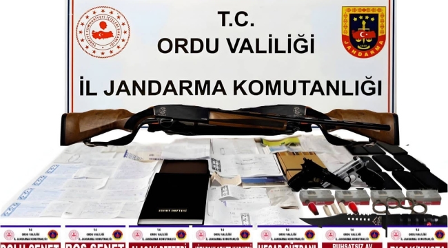 Ordu Jandarma'dan Dev Operasyon