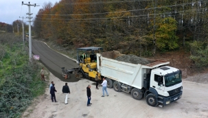 12 Km'lik Bağlantı Yolunun Konforu Artıyor