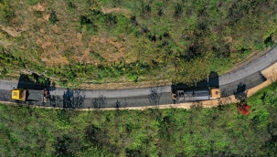 Çamaş'ta 4 Mahalleye Hitap Eden Yol Asfaltlandı