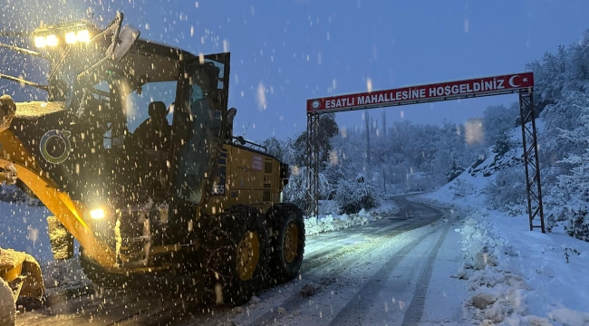 Ordu'da İlk Kar Mesaisi Başladı