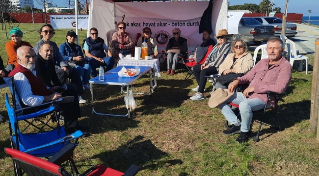 Ordu'da Yeşil Alan İçin Çadır Direnişi Devam Ediyor