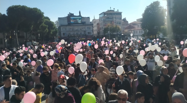 Umutlar Gökçe Bebek İçin Gökyüzüne Havalandı