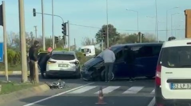 Ünye Cezaevi Sapağında Kaza