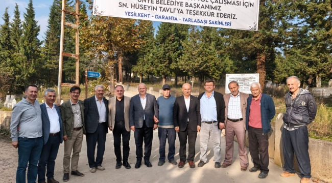 Yeşilkent'e Beton Yol Konforu