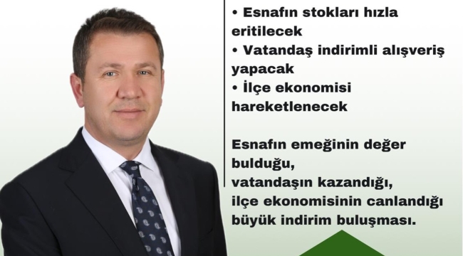 Başkan Adayı Hüseyin Kartal'dan "Esnafest İndirim Çadırı-Esnaf Ekonomisi ve İndirim Festivali" Projesi