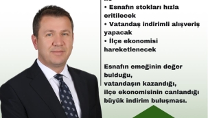 Başkan Adayı Hüseyin Kartal'dan "Esnafest İndirim Çadırı-Esnaf Ekonomisi ve İndirim Festivali" Projesi
