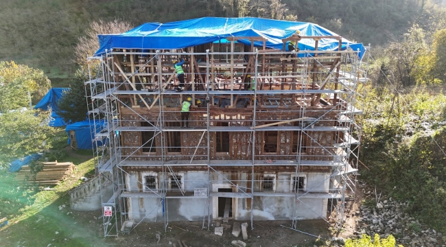 Çamaş Cevat Bey Konağı'nın Restorasyonu Sürüyor