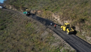 Ulubey Kızılen-Çubuklu Grup Yolu Asfaltlanıyor