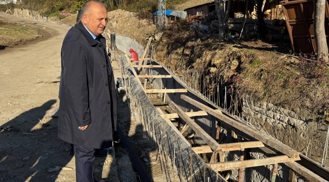 Ünye Belediyesi Derelerde Islah Çalışmalarını Sürdürüyor