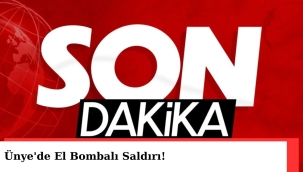 Ünye'de Fındık Fabrikasına El Bombalı Saldırı Girişimi