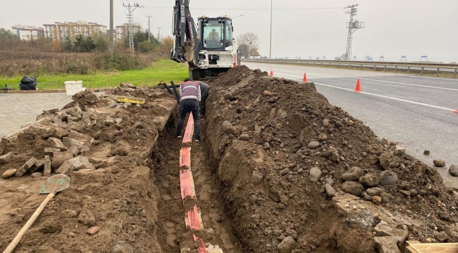 Ünye Gölevi Kavşağı'nda Sinyalizasyon Çalışması Başladı
