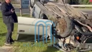 Ünye Güzelyalı Kavşağında Yine Kaza