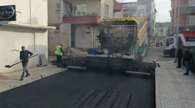 Ünye Veteriner Sokak Sıcak Asfaltla Buluştu