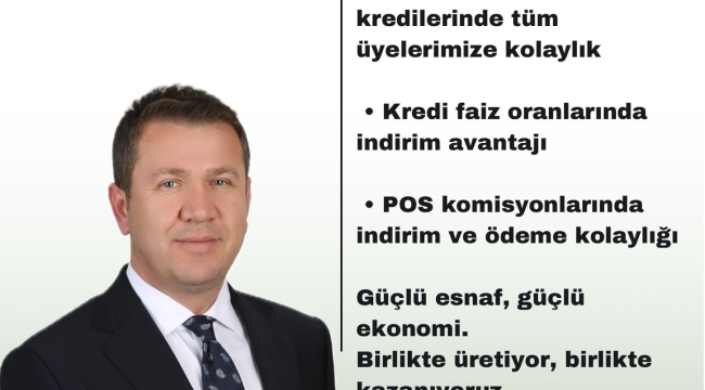 Başkan Adayı Kartal'dan Esnafa Müjde: Özel Banka Protokolleri