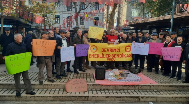 "Emekliler Olarak Sadakayı Kabul Etmiyoruz"