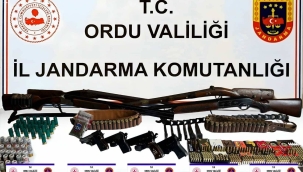 Jandarma'dan Korgan'da Silah ve Uyuşturucu Operasyonu