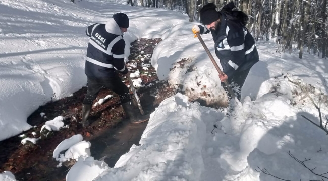 Kar Altında Kesintisiz Su Mesaisi: OSKİ 400 Personel İle Sahada