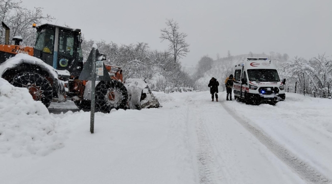Ordu'da 7/24 Esaslı Kar Mesaisi