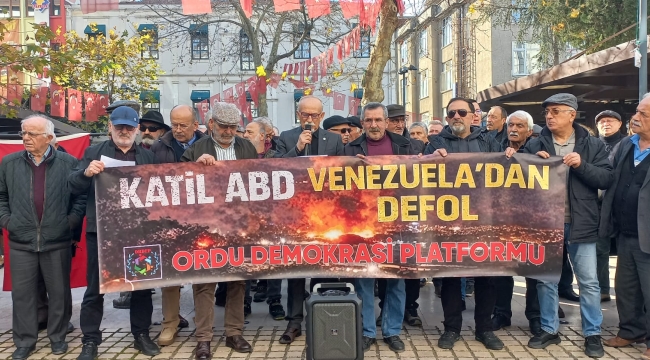 Ordu'da ABD Protesto Edildi