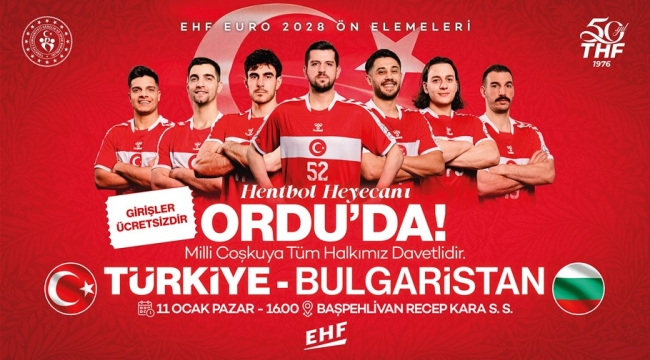 Ordu'da Milli Heyecan Yaşanacak