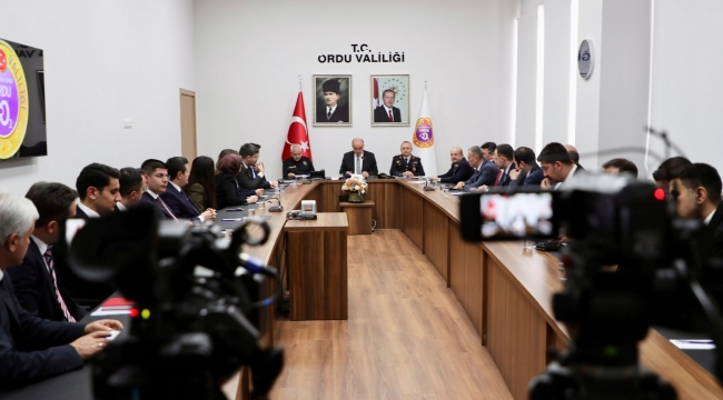 Ordu İli Ocak Ayı İl Güvenlik Asayiş ve Koordinasyon Toplantısı Yapıldı