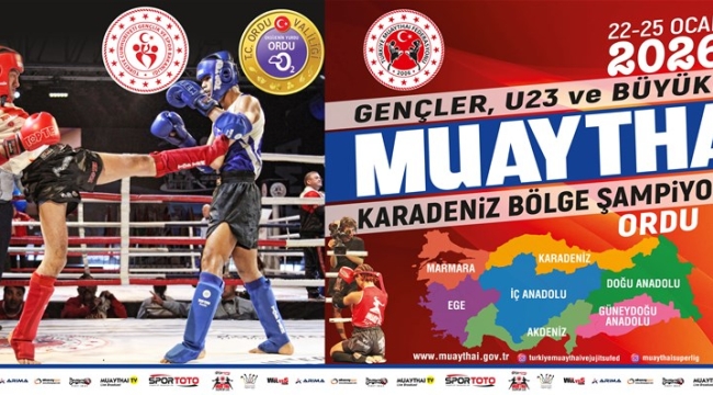 Ordu, Muay Thai Karadeniz Bölge Şampiyonası'na Ev Sahipliği Yapacak
