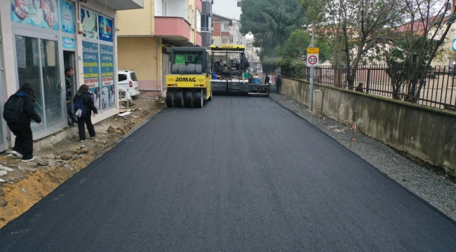 Ünye'de Eğitime Giden Yollar Asfaltlanıyor