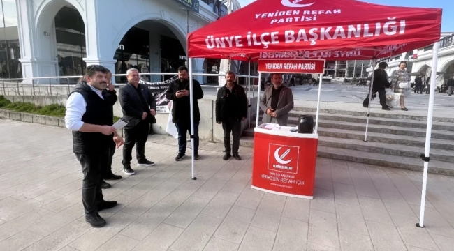 Yeniden Refah Ünye "Anadolu Halk Buluşmaları" İçin Sahada