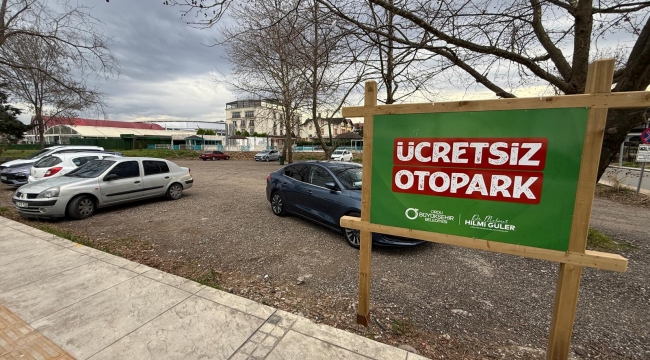 Büyükşehir'den Ücretsiz Otopark