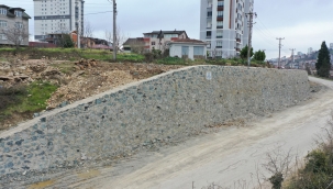 Fatsa Evkaf’ta Taş Duvar Tamamlandı