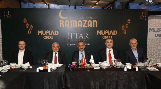 Ordu'da Protokol ve İş Dünyası MÜSİAD İftarında Buluştu