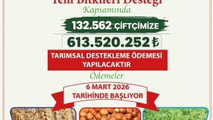 Tarım ve Orman Bakanlığı'ndan Çiftçilere Tarımsal Destekleme Ödemesi