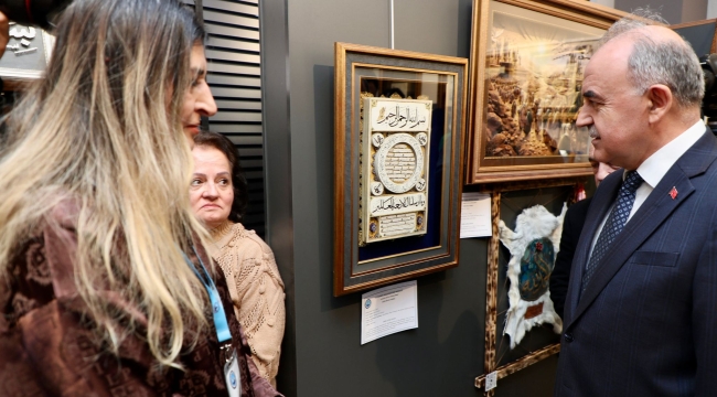 Vali Erol, "Sanatın Diliyle Değerlerimiz" Temalı Serginin Açılışına Katıldı