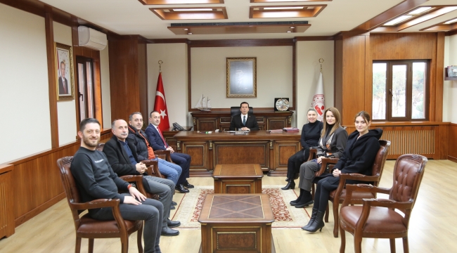 Başkan Genç ve Ekibinden, Kaymakam Işık'a Ziyaret