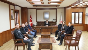 Başkan Genç ve Ekibinden, Kaymakam Işık'a Ziyaret