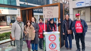 DİSK Dev Emekli-Sen Ünye Temsilciliği İmza Kampanyası Başlattı