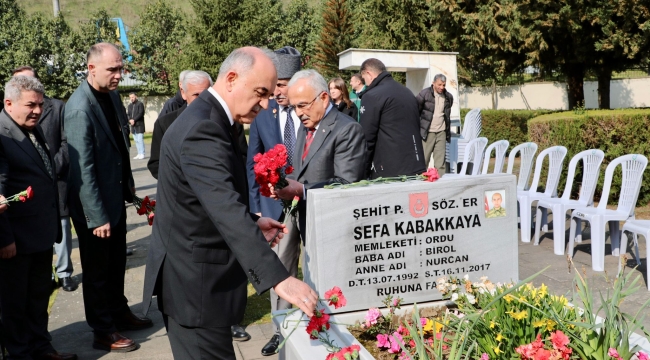 Ordu'da Şehitler Dualarla Yad Edildi