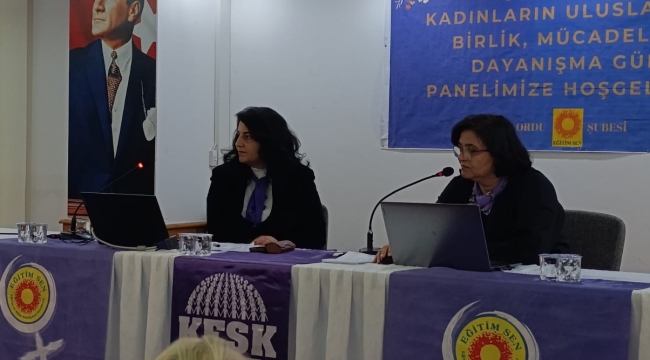 Ordu Eğitim Sen'den 8 Mart Paneli