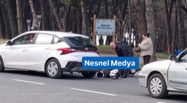 Ünye Çamlık Mevkiinde Kaza: 1 Motosikletli Yaralı