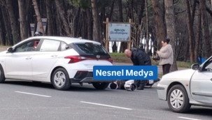 Ünye Çamlık Mevkiinde Kaza: 1 Motosikletli Yaralı