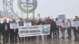 Ünye Çevre Platformu'ndan İlküvez Çöp Tesisine Yeryüzü Sofrası