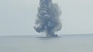 Ünye'de Kıyıya Vuran İnsansız Deniz Aracı İmha Edildi