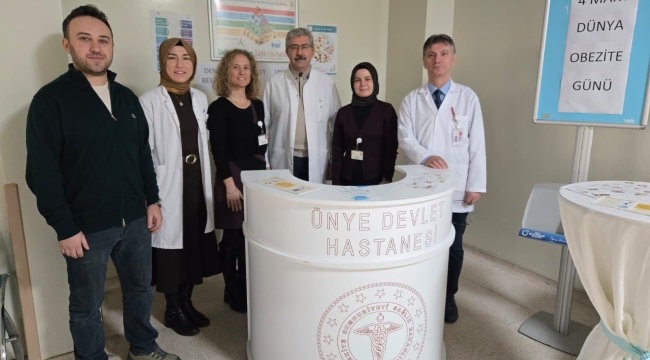 Ünye Devlet Hastanesi'nde Dünya Obezite Günü Etkinliği